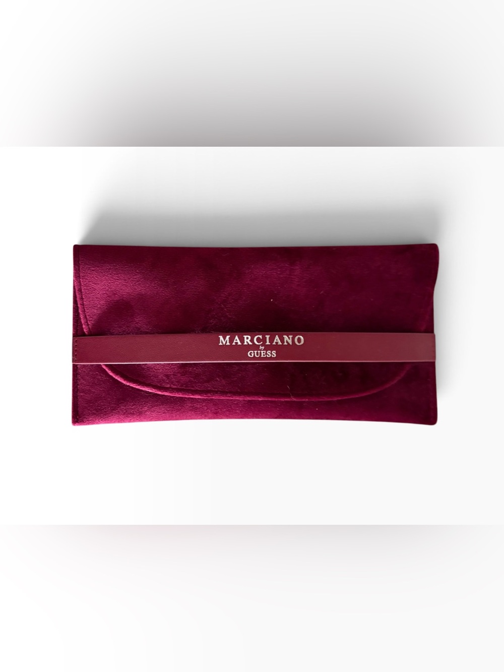 NWOT Marciano by Guess Burgundy Velvet Eyeglass Case